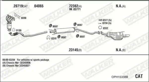 WALKER OPH15338B