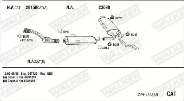 WALKER OPH15358B