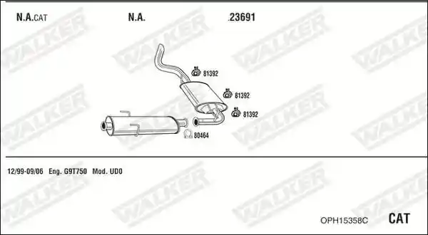 WALKER OPH15358C