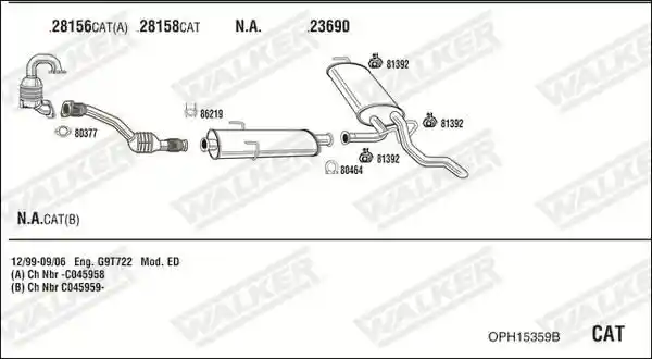 WALKER OPH15359B