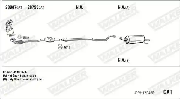 WALKER OPH17245B