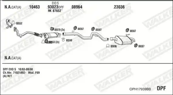 WALKER OPH17939BB