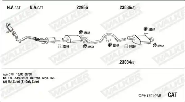WALKER OPH17940AB