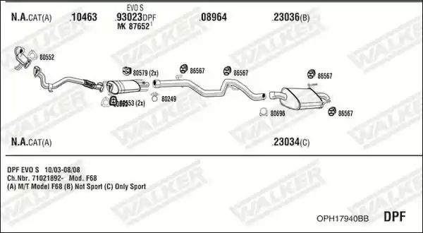 WALKER OPH17940BB