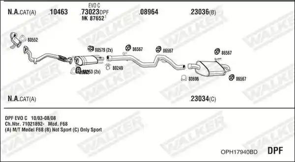 WALKER OPH17940BD