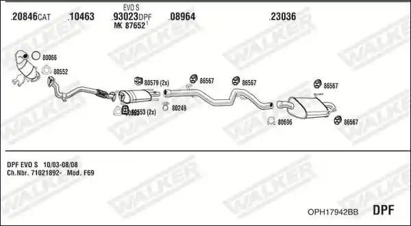 WALKER OPH17942BB
