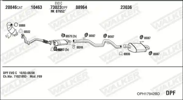 WALKER OPH17942BD