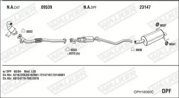 WALKER OPH18080C