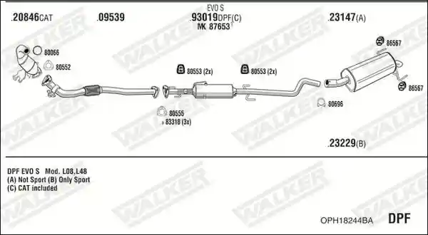 WALKER OPH18244BA