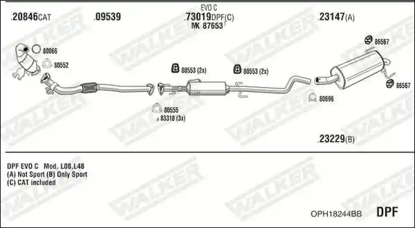 WALKER OPH18244BB