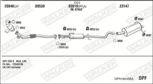WALKER OPH18245BA