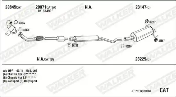 WALKER OPH18300A