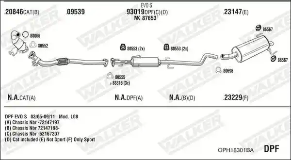 WALKER OPH18301BA