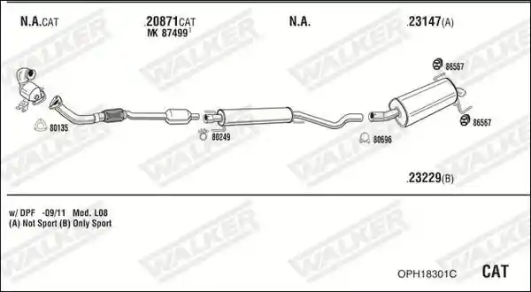 WALKER OPH18301C