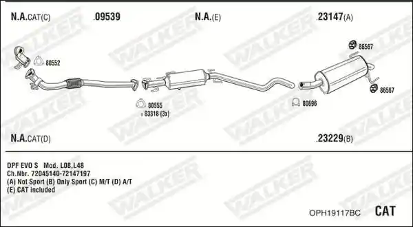WALKER OPH19117BC
