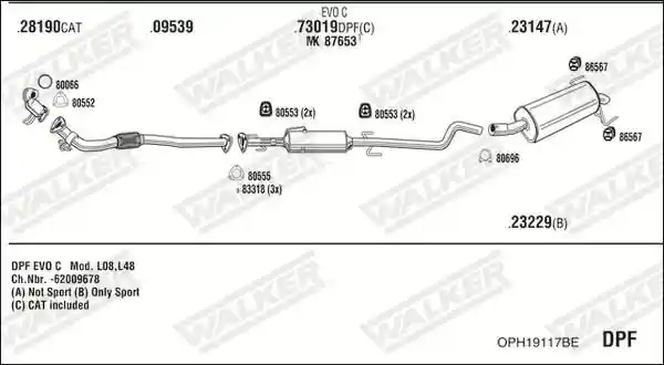 WALKER OPH19117BE