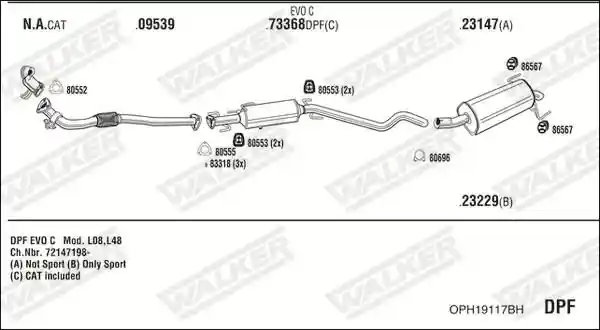 WALKER OPH19117BH