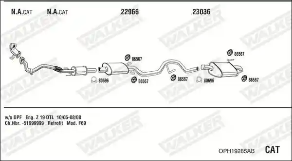 WALKER OPH19285AB