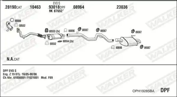 WALKER OPH19285BA