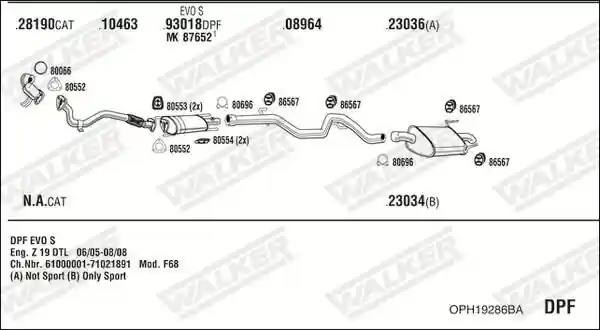 WALKER OPH19286BA