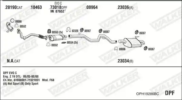 WALKER OPH19286BC