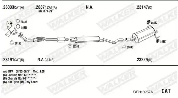 WALKER OPH19287A