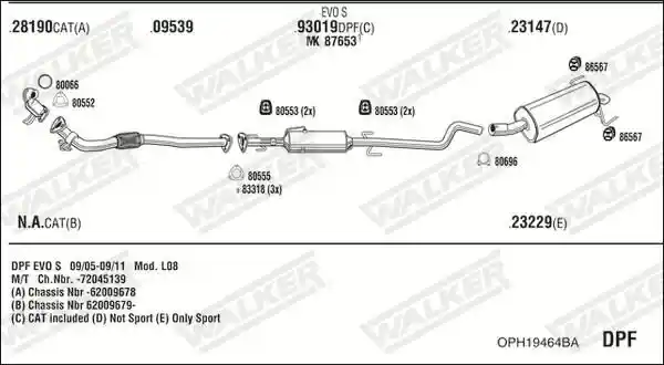 WALKER OPH19464BA
