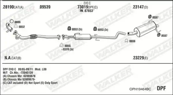 WALKER OPH19464BC