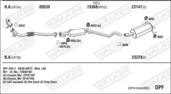 WALKER OPH19464BD