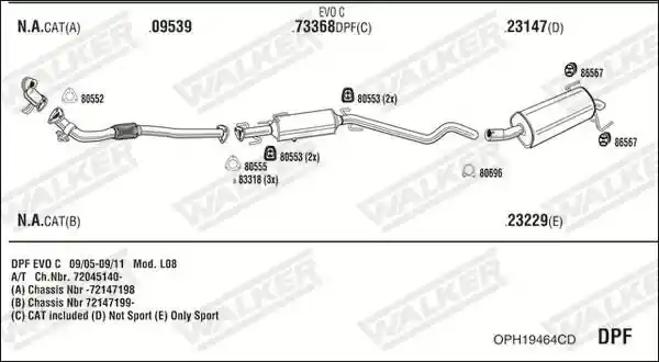WALKER OPH19464CD
