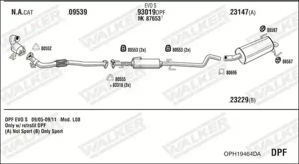 WALKER OPH19464DA