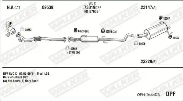 WALKER OPH19464DB