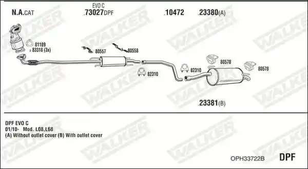 WALKER OPH33722B