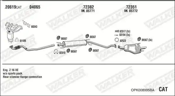 WALKER OPK008995BA