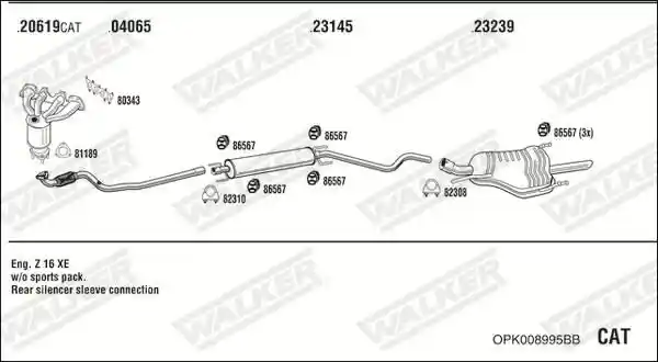 WALKER OPK008995BB