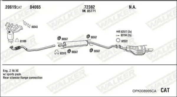 WALKER OPK008995CA