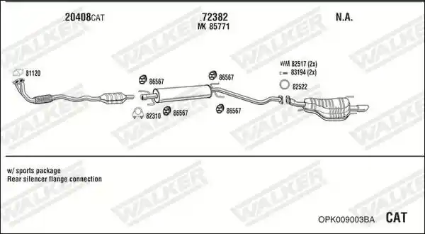 WALKER OPK009003BA