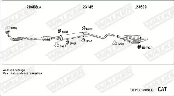 WALKER OPK009003BB