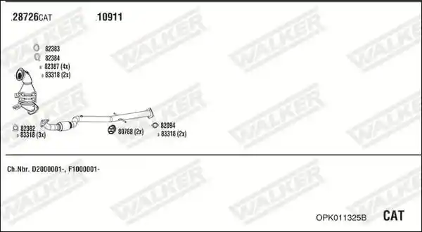 WALKER OPK011325B