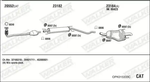 WALKER OPK015333C