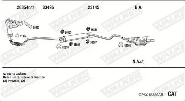 WALKER OPK015339AB