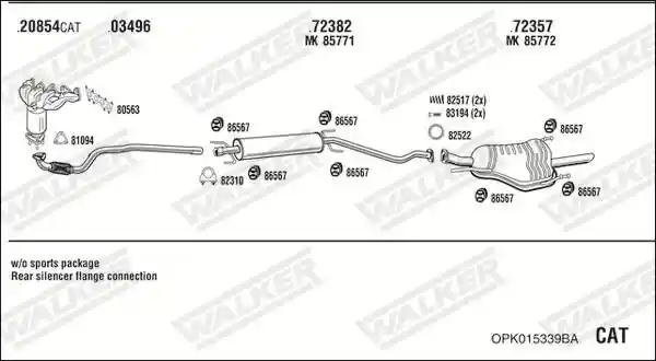 WALKER OPK015339BA