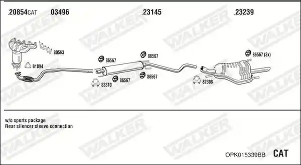 WALKER OPK015339BB