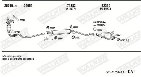 WALKER OPK015344AA