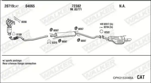 WALKER OPK015344BA