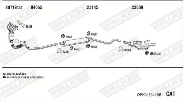 WALKER OPK015344BB