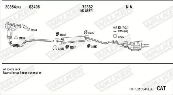 WALKER OPK015345BA