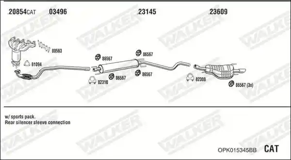 WALKER OPK015345BB