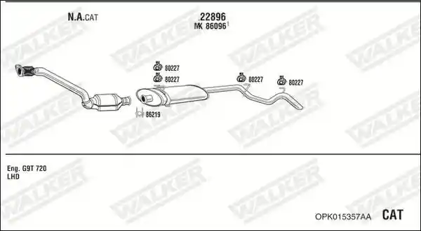 WALKER OPK015357AA