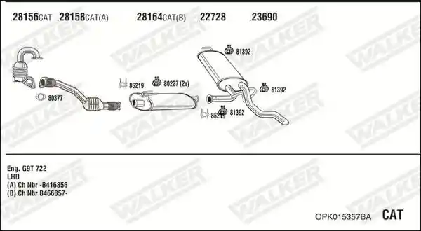 WALKER OPK015357BA